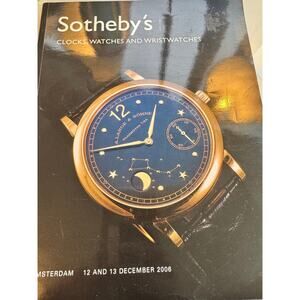 Sotheby's Clocks, Watches & Wristwatches 2006 Catalog